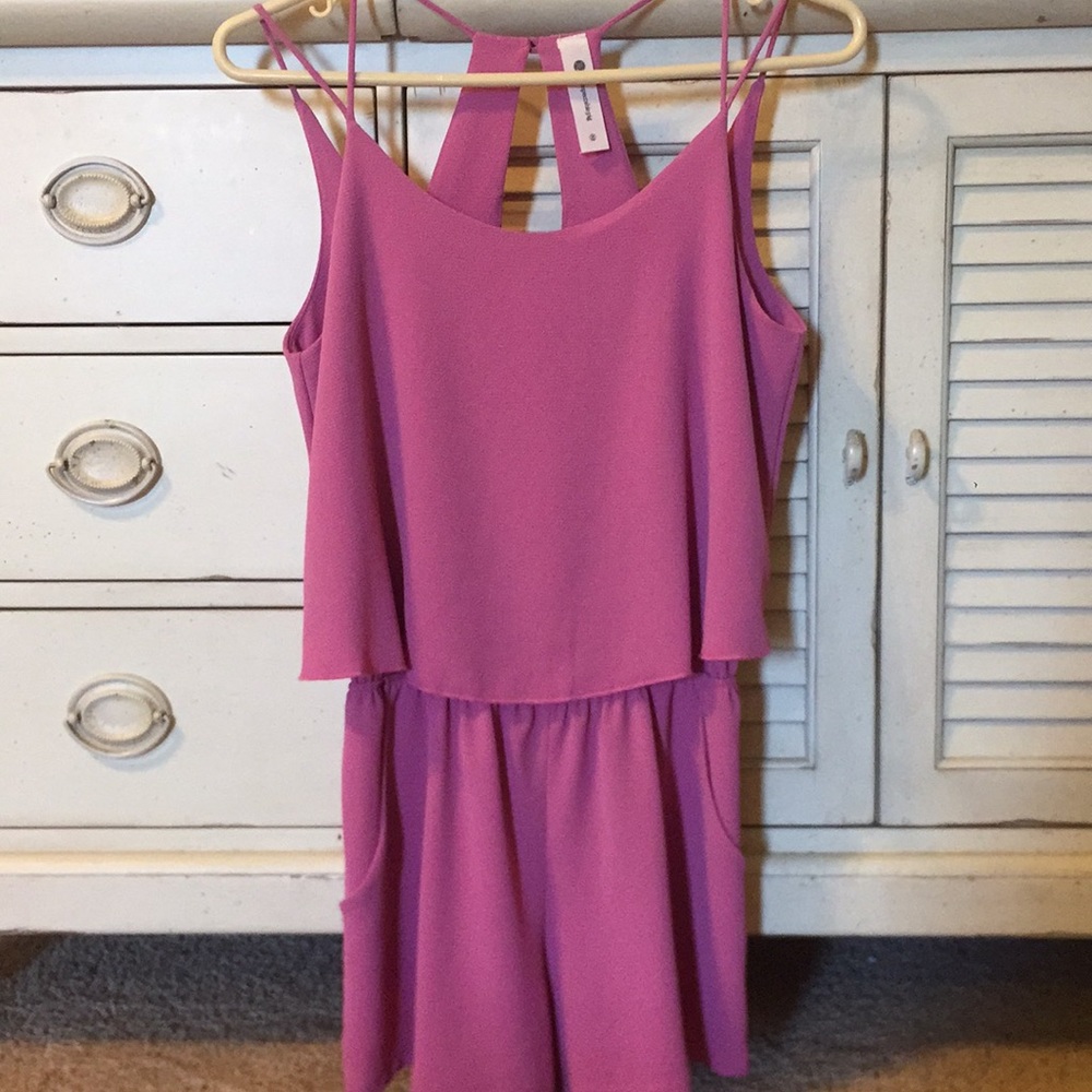 Pink/purple Impeccable Pig Romper